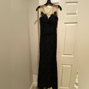 Lace evening gown